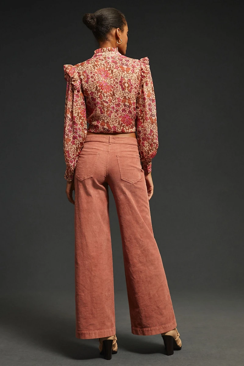 Pilcro The Gwen Wide-Leg Corduroy Pants