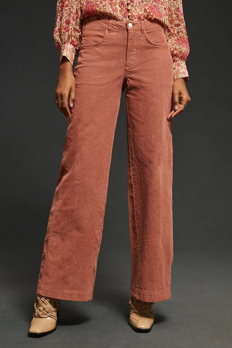 Pilcro The Gwen Wide-Leg Corduroy Pants