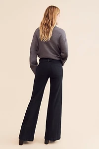 Pilcro The Kit High-Rise Wide-Leg Utility Trousers