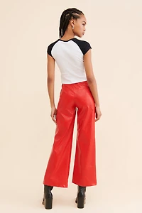 Line + Dot Lyla Vegan Leather Pants