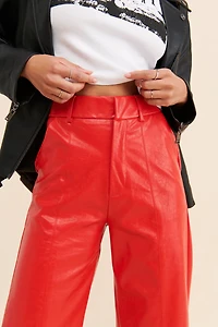 Line + Dot Lyla Vegan Leather Pants