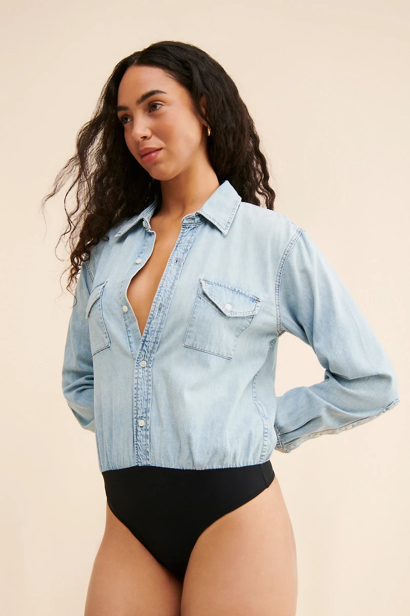 Citizens of Humanity Shay Denim Bodysuit