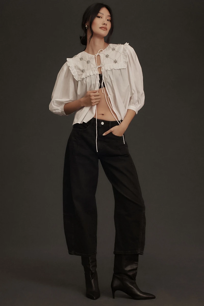 Pilcro Heritage Curve Mid-Rise Tapered Jeans