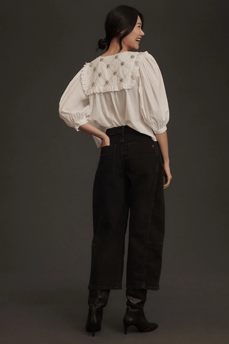 Pilcro Heritage Curve Mid-Rise Tapered Jeans