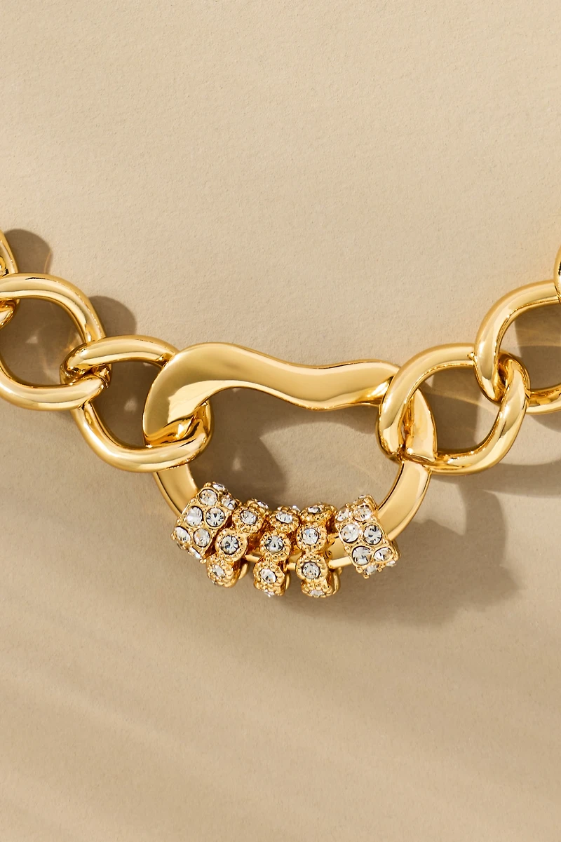 Chunky Link Lock Necklace