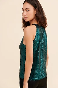 Greylin Nola Mini Sequins Halter