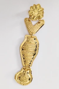 ALÉMAIS Le Jardin Hammered Charm Earrings