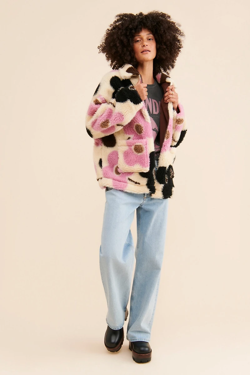Damson Madder Flower Fleece Jacket