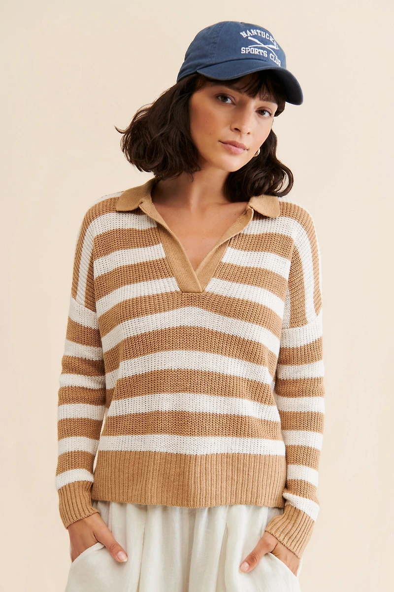 Faherty Miramar Polo Sweater