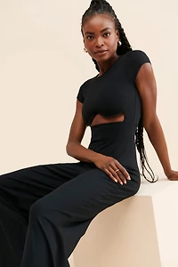 Susana Monaco Reverse Sweetheart Wire Jumpsuit