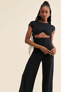Susana Monaco Reverse Sweetheart Wire Jumpsuit