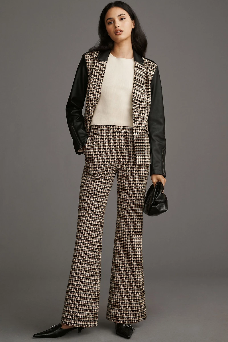 Menswear Fabric Mix Blazer
