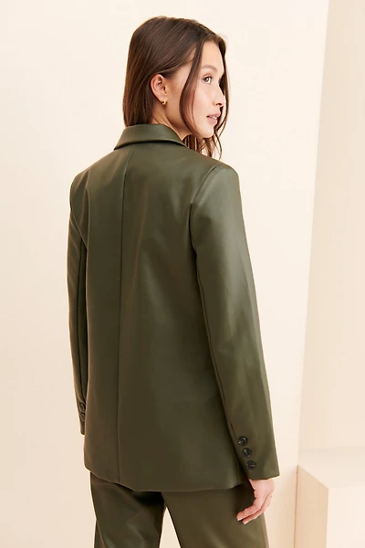 4th & Reckless Teresa Vegan Leather Blazer