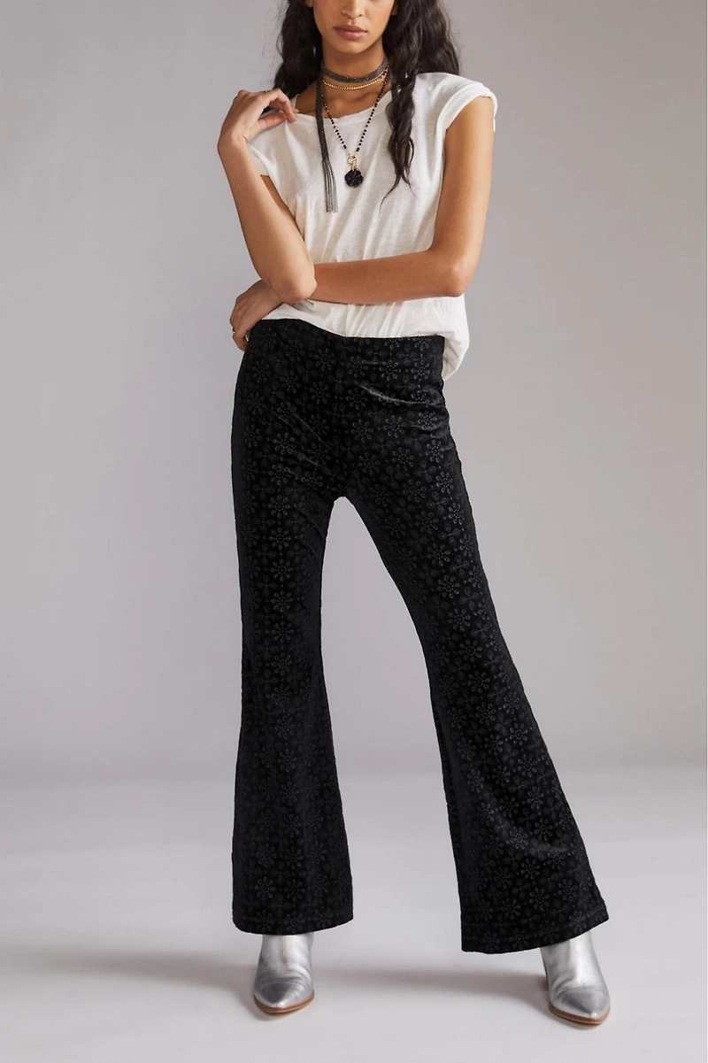 The Joni Velvet Flare Pants