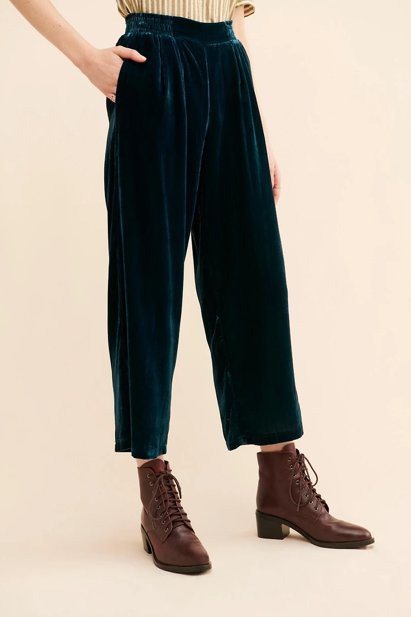Adelyn Rae Velvet Trouser Pants