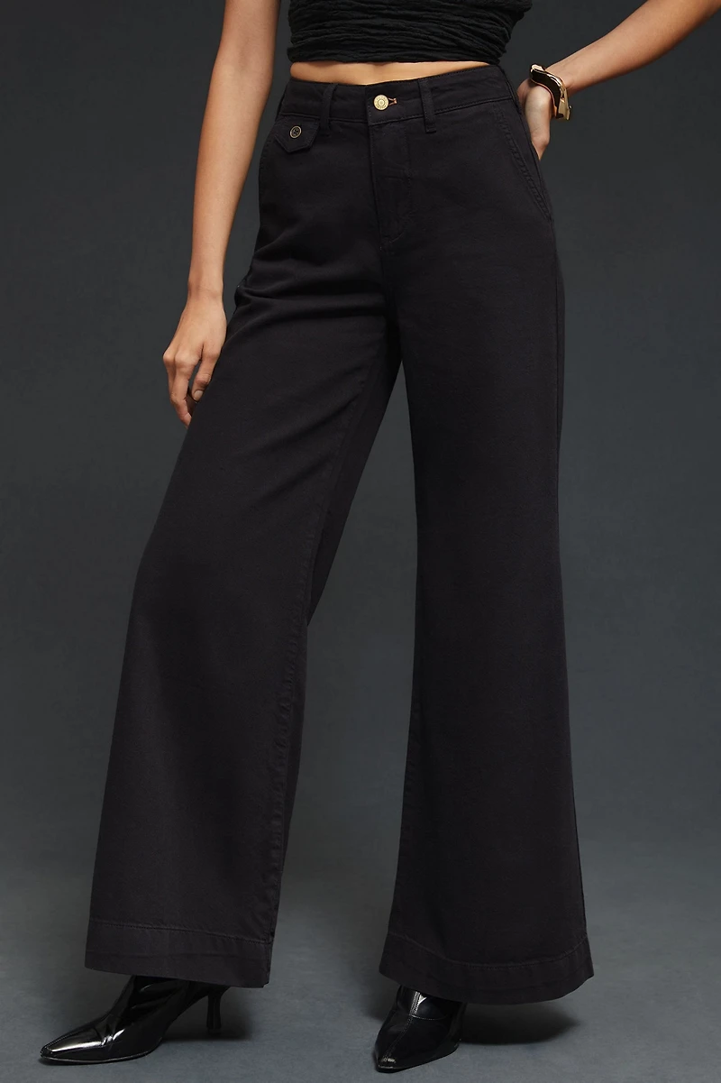 Pilcro Wide Leg High-Rise Jeans