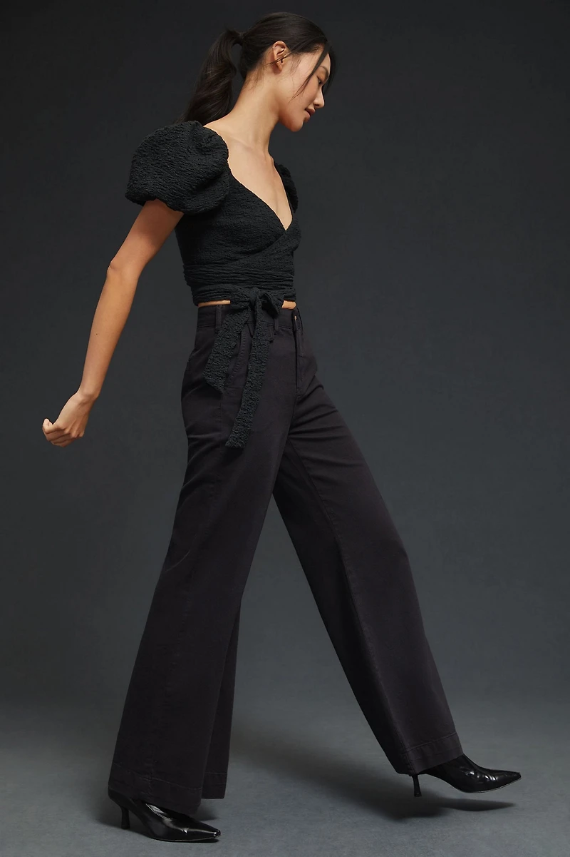 Pilcro Wide Leg High-Rise Jeans