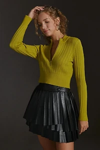Maeve Leila Half-Zip Sweater
