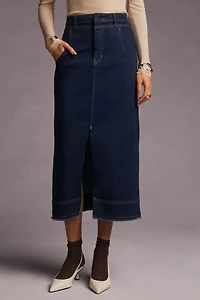 Pilcro Slit-Front Denim Skirt