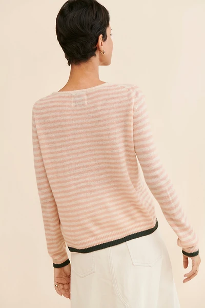 Jumper 1234 Little Stripe Cashmere Crew Neck Sweater