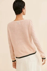 Jumper 1234 Little Stripe Cashmere Crew Neck Sweater