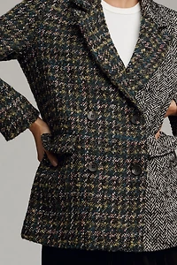 Driftwood Relaxed Plaid Mix Blazer