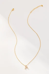 Delicate Crystal Monogram Necklace