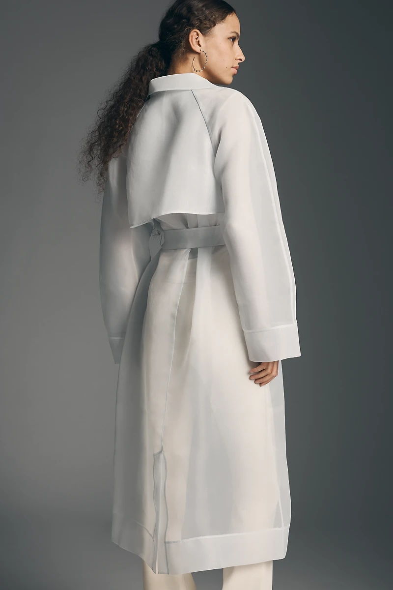 Mare Mare Sheer Poncho Trench Coats