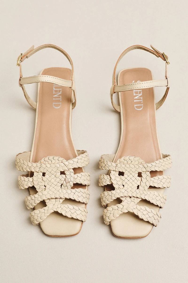 Silent D Dessma Woven Ankle-Strap Sandals