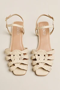 Silent D Dessma Woven Ankle-Strap Sandals