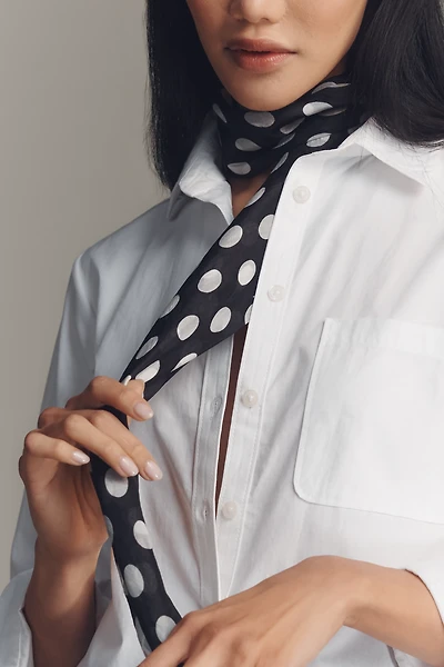 Maeve Large Graphic Print Silk Scarf