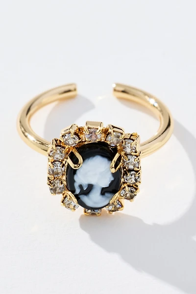 Cameo Bling Cocktail Ring