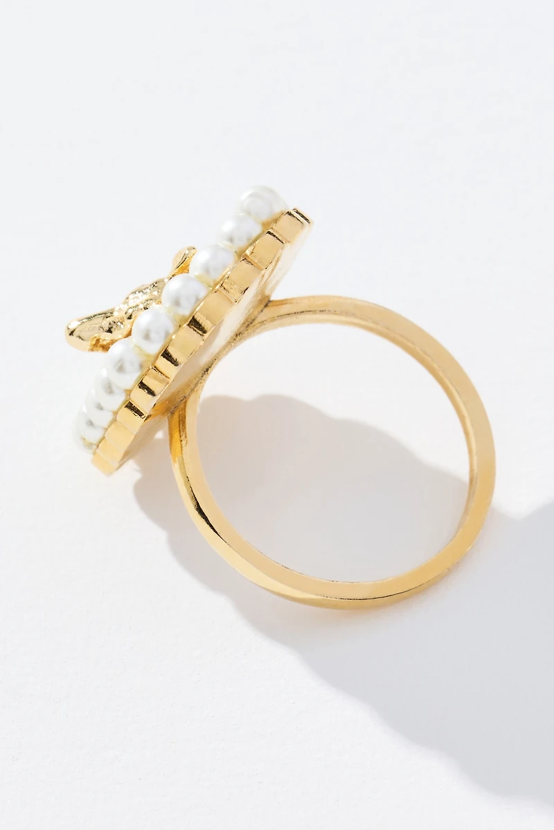 Dog Cameo Cocktail Ring