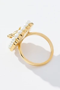 Dog Cameo Cocktail Ring