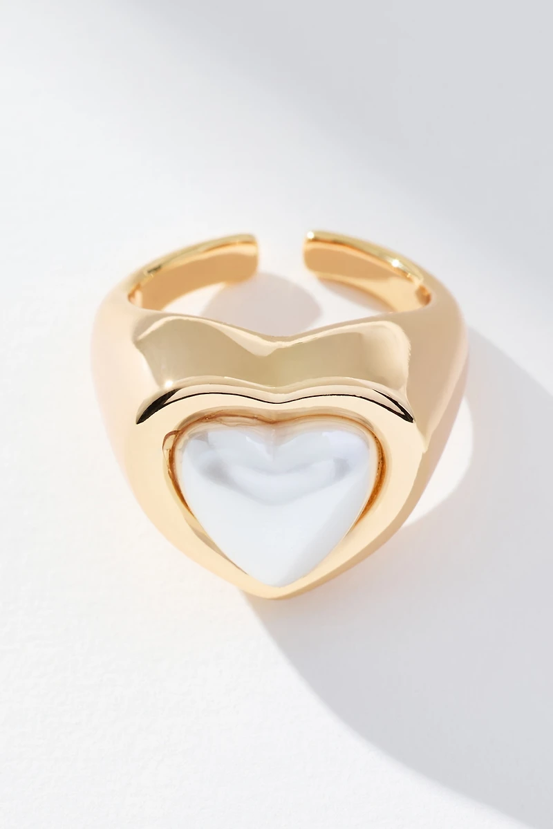 Heart Stone Cocktail Ring