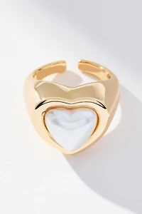 Heart Stone Cocktail Ring