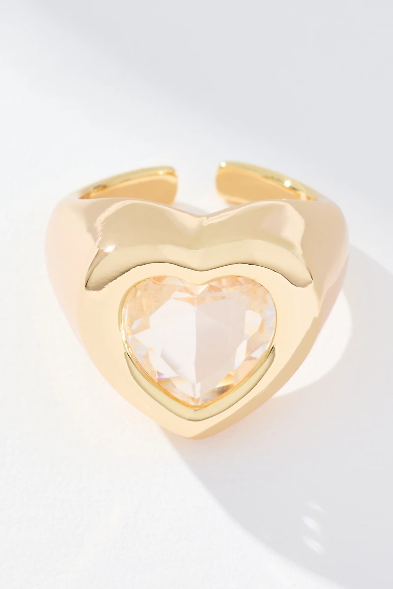 Heart Stone Cocktail Ring