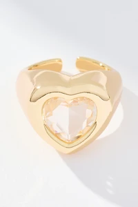Heart Stone Cocktail Ring