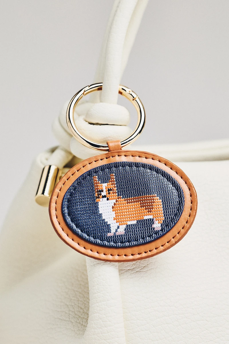 Needlepoint Dog Bag Charm