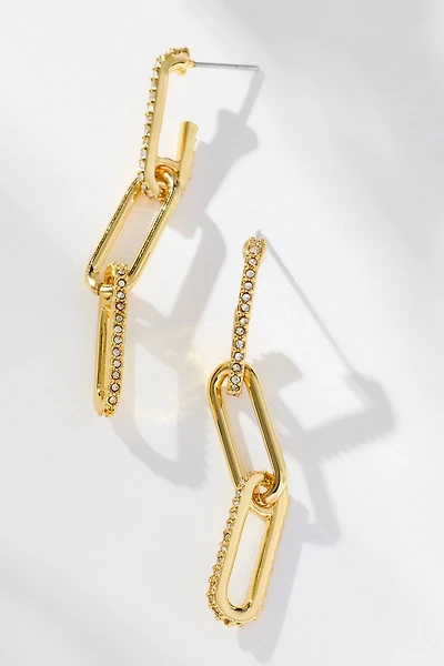 Maeve Triple Paperclip Drop Earrings