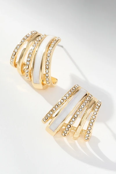 Grooved Resin Post Earrings