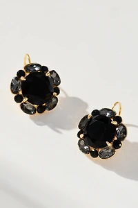 Floral Crystal Drop Earrings