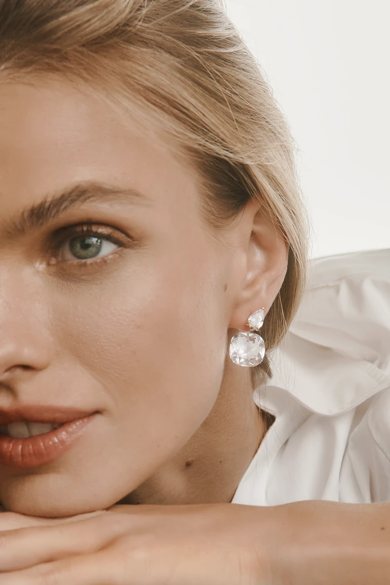 Floating Crystal Earrings