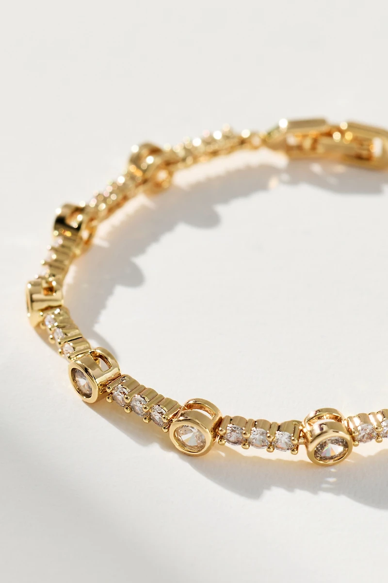 Mixed Crystal Tennis Bracelet