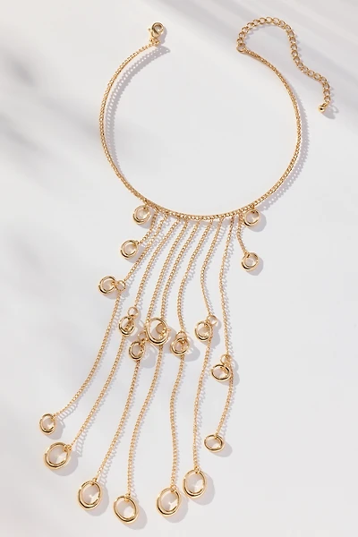 Collar Chain Loop Statement Necklace