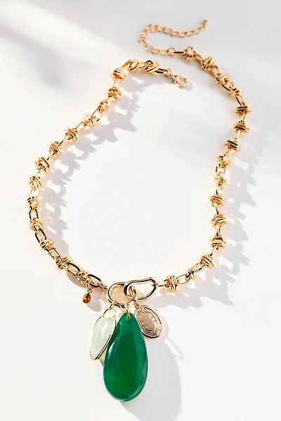 Charm Cluster Pendant Necklace
