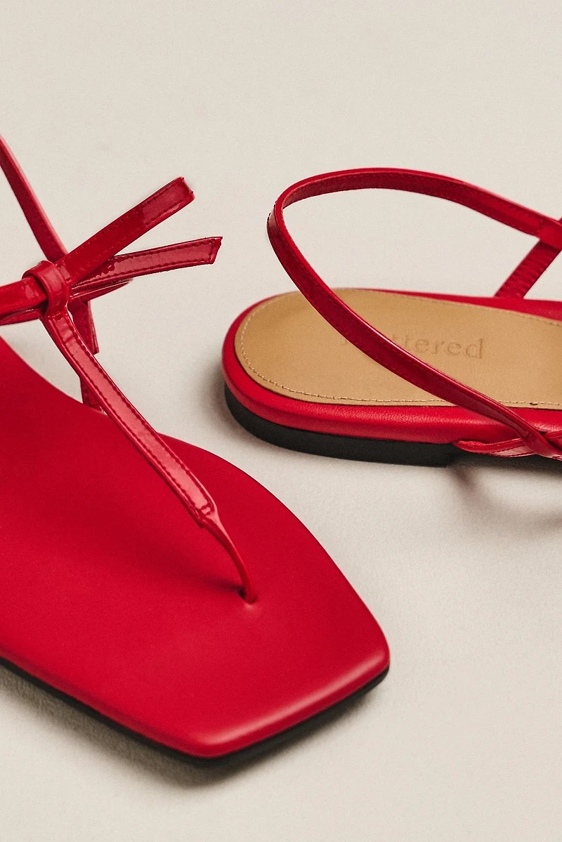Flattered Sina Strappy Bow Sandals