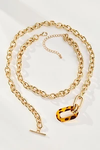 Layered Link Pendant Necklaces, Set of 2