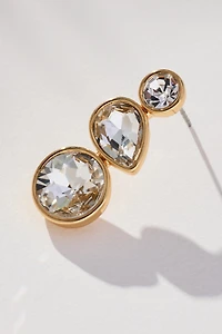Triple Crystal Drop Earrings