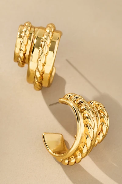 Rope Knot Hoop Earrings